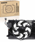 Heavy Duty Engine Radiator Cooling Fan Assembly With Embedded Control Module For Hyundai Ioniq Plus Kia Niro Vehicles 2017 To 2022 No Sweat Bolt On Swap, featuring 7 blade fan design.