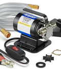 DC 12V Water Transfer Pump 1 Tenth HP Grab And Go Portable Electric Water Removal Pump with Switch and Suction Hose Kit