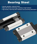 MGN12 500mm Linear Sliding Rail Kit With MGN12H Carriage Block And Mini Guide, Includes Wrench, Beefy Linear Motion Guideway For CNC Machines And 3D Printers, No Fuss Install, Smooth Precision, steel linear rail and carriage block
