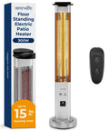 Outdoor Electric Patio Heater With Remote Control 900W Infrared Heat For Instant Warmth Aluminum Reflector IP65 Weatherproof