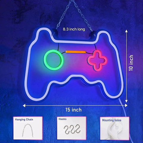 Led Dimmable Neon Sign In Dope Gamepad Controller Shape For Living Room Bedroom And Game Room Decor Bright Usb Powered Wall Light