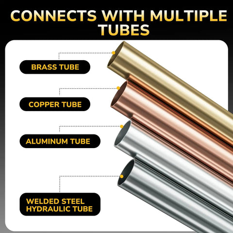 Three Eighths Inch Male Flare To Three Eighths Inch NPT Male Brass Tube Fitting Half Union Coupling Flared Connector For Propane Gas Fuel Refrigeration Durable Brass Pipe Connector 2 Pack brass fitting connects brass, copper, and aluminum tubes