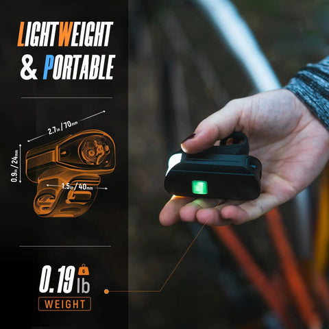 Two Pack 1500LM USB Rechargeable Bike Lights Set Front Headlight And Tail Light Waterproof With 5 Modes Fits Road And Mountain Bikes