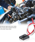 Alternator pigtail connector replacement for PT2288 with heavy-duty wire harness, fits 72 to 88 GM cars and trucks, visible during repair.