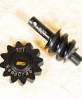 Overdrive Differential Gear Set 12T Hardened Steel 1 24 Upgrade For Axial SCX24 RC Crawler Includes Input Worm Gear Shaft And Output Gear Locker For Bronco Deadbolt JLU Gladiator C10 close-up