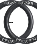 Two Pack Heavy Duty Bike Inner Tubes 20x1.50 1.75 1.90 Fits 38 406 Tires With AV32mm Schrader Valve