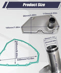 CVT Transmission Valve Body Filter With Gasket 2824A021 for Mitsubishi Mirage G4 size dimensions and component details
