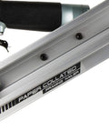 Close-up of a Framing Nailer For Pro Builders, Lightweight Pneumatic Power Tool with paper collated nails slot visible.
