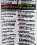 Cooling System Radiator Stop Leak 16.9 Oz Liquid Aluminum Formula bottle, back view with instructions.