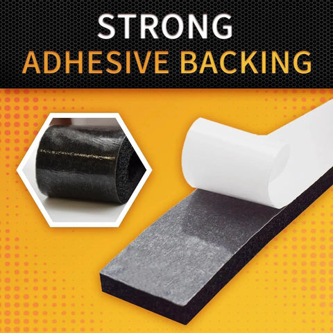 2 Inch Wide Pipe Insulation Wrap 32.8 Ft Outdoor Foam And Foil Self Adhesive Tape showing strong adhesive backing