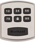Keyless Entry Deadbolt Electronic Door Lock With Six Button Keypad For Garage Or Side Door No Key To Lose Satin Nickel One Touch Locking