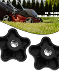 Grab This Awesome 4 Pack Lawn Mower Handle Knob Kit For Toros With Easy Screw Threads That Fit Multiple Models Totally Solid Upgrade For Your Yard Machines. Black plastic replacement handle knobs with metal threads for Toro lawn mower controls.