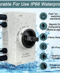 Dual 32 Amp DC Quick Disconnect Solar Isolator Switch with 64 Amp Max IP66 1000V waterproof design for two circuits and PV systems.