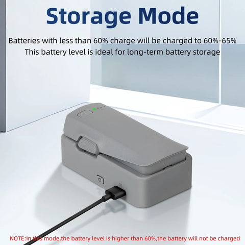 Usb Battery Charger For Neo 2 Drone Single Charging Hub Fast Charge Station with cable in storage mode.