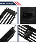 Built Tough Active Radiator Grille Shutter Assembly With Direct Drive Motor For Chevy Malibu 2016 2025 close-up view of louvers and connectors