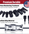 12pcs Blind Hole Collet Bearing Puller Set With Slide Hammer Built Tough Pro Grade Internal Bearing Extractor Kit in red case, features durable alloy material and surface blackening treatment for rust resistance.