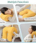 Office Chair Neck Pillow Memory Foam Ergonomic Nap Pillow Headrest Accessory For Desk Home Office And Gaming Chairs