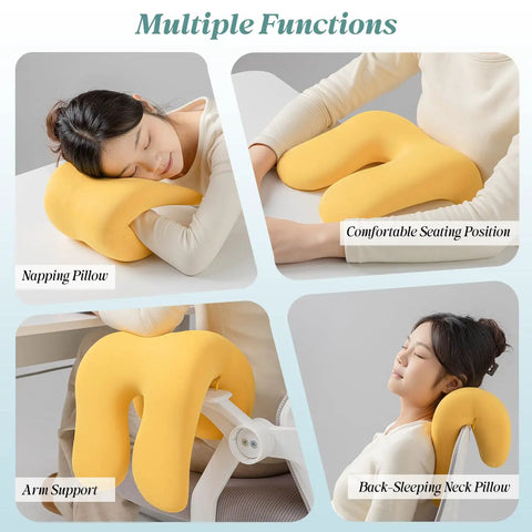 Office Chair Neck Pillow Memory Foam Ergonomic Nap Pillow Headrest Accessory For Desk Home Office And Gaming Chairs