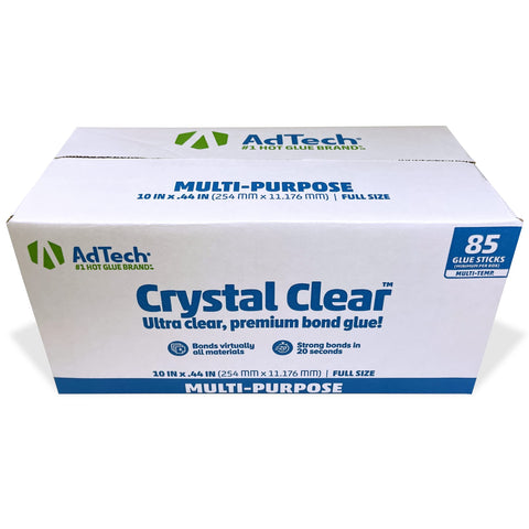 Box of 10 Inch Clear Hot Glue Sticks, 85 Pack For Multi Temp Bonding, Ideal For Crafting, Scrapbooking, DIY, School Projects and Repairs