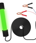 Underwater Green Fishing Light IP68 1300 Lumen Compatible With DC 12 To 24V And AC 12 To 36V 13W With 16 Ft Cable