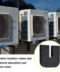 Outdoor AC units with 8 Pack Anti Vibration Rubber Isolator Pads for Air Conditioners, U Shaped Shock Pads for Condenser Units.