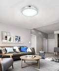 Modern Crystal Bead Chrome Flush Mount Led Ceiling Light Fixture Adds Glam To Any Bedroom Kitchen Bathroom Hallway Or Living Room