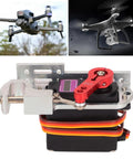 Sick RC Drone Parabolic Air Drop Kit With Upgraded Micro Servo Motor and Beefy Aluminum Bracket for precise payload drops.