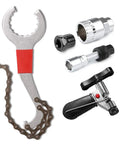 All In One Bike Repair Kit For Pros Heavy Duty Steel 5 In 1 Chain Breaker Crank Puller Cassette Lockring Tool Bottom Bracket Tool Fits 6 To 12 Speed