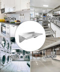 Stainless Steel Wall Mount Shelf 12x24 Inches Heavy Duty Kitchen Utility Rack for versatile use in kitchen, restaurant, hotel, laundry.