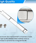 Premium Stainless Steel U Channel Magnetic Strip For Swing Glass Shower Doors With Magnetic Latch, Includes Magnet And Screws