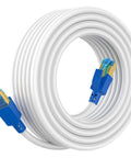 Cat8 Ethernet Cable 25 Ft 26AWG Ultra Fast 40Gbps 2000MHz SFTP Patch Cord with Gold Plated RJ45 Connectors