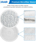 Close-up of textured microfiber Replacement Steam Mop Pads For Shark S7000AMZ S7001 S7001TGT S7000 Series with detailed material view