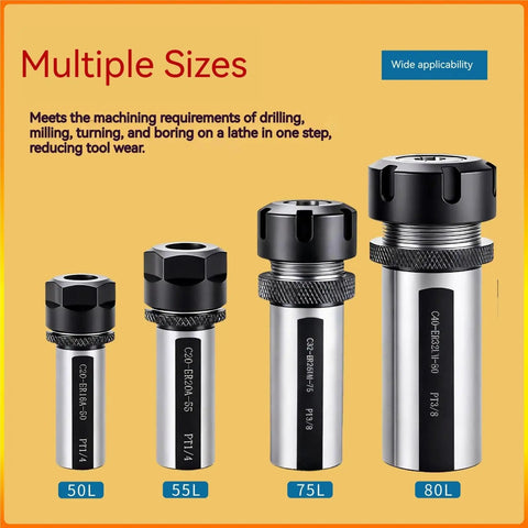 Pro Gear Heavy Duty Lathe Extension Rod Built For Milling Machines And Cnc Tools - Multiple sizes images of CNC holders.