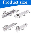 Heavy Duty Invisible Pivot Hinge For Concealed Doors And Bookshelves, 304 Stainless Steel, 360 Degree Rotation Hidden Door Hinge
