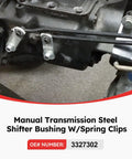 Steel Shifter Bushing Kit With Spring Clips 7 Piece Pit Pack For Manual Transmissions Fits V Gate 2 Mastershift 3 Speed Competition Plus 4 Speed Shifters Improves Precision Smooth Shifting And Overall Driving Response, installed on manual transmission
