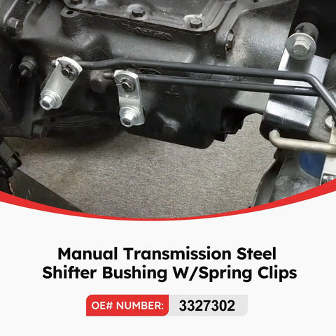 Steel Shifter Bushing Kit With Spring Clips 7 Piece Pit Pack For Manual Transmissions Fits V Gate 2 Mastershift 3 Speed Competition Plus 4 Speed Shifters Improves Precision Smooth Shifting And Overall Driving Response, installed on manual transmission