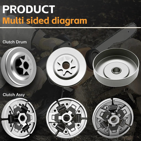 Diagram of Three Eighths Inch 7 Tooth Sprocket Clutch Drum Bearing Kit For Stihl Chainsaws MS290 MS310 MS390 MS029 MS039