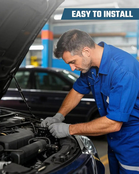 Mechanic installing Serpentine Drive V Belt Replacement Fits Chevrolet P30 P Series GMC P3500 Vans