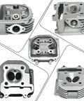 Collage of Gy6150 57.4mm Cylinder Kit For 125cc 150cc Chinese Scooters And ATVs with GY6 4 Stroke 157QMJ 152QMI Engine parts