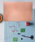Single Sided Copper Clad PCB Laminate 1.4mm Thick Copper Plated Universal Circuit Board For Etching And DIY Prototyping Kit