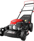 Powerful 21 Inch Self Propelled Gas Lawn Mower With 170cc OHV Engine And Forced Air Cooling For Handling Thick Grass, steel deck