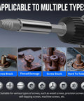 Damaged Screw Extractor Set For Easy Removal Of Rusty Stripped Screws Nuts And Bolts With Magnetic Extension Shaft And Socket Adapter 32 Piece HSS 4341 Tools By STREBITO Screwdriver Bits Included showing multiple fastener removal types