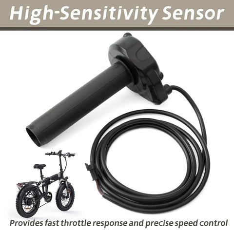 Full Twist Throttle Handlebar Kit For Ridstar Q20 Series E Bikes With Key Ignition Switch Compatible Q20 Pro H20 H26Pro Models Plug And Play Replacement Ride Ready No Mod Needed Durable Grips And Cable