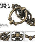 Vintage Cabinet Handles And Antique Drawer Pulls Set With Retro Alloy Door Knobs, close-up of detailed vintage alloy design.