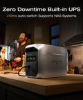 Delta 3 Max Plus Portable Power Station With 2048Wh LiFePO4 Battery in kitchen setting, zero downtime UPS feature shown.