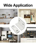 Ultra Thin Magnetic Cabinet Catches With Invisible Magnets Self Adhesive Furniture Latch Six Set Silver for wardrobe doors