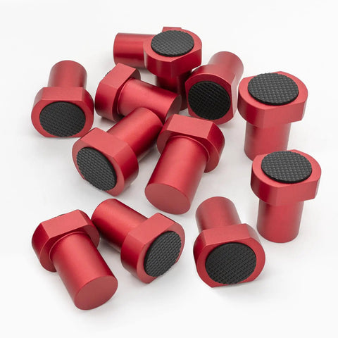12-Pack 20mm Bench Dogs With Non Slip Aluminum Clamp For MFT Workbenches Fits 0.787 Inch Dog Holes Square Table Stops visible