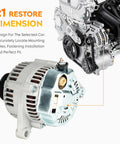 Alternator Replacement For Jeep TJ 4.0L 2000 And Wrangler 4.0L 2000 81 Amp 12V CW Rotation S6 Pulley ER Regulator Premium Quality