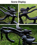 Clip On Aero Bar For Road Bikes Aluminum Alloy Armrest Handlebars With Removable Sponge Pads No Fuss Install