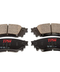 Disc Brake Pad Set For Ford Ranger 1995-2002, Ford Explorer 1995-2001, Mercury Mountaineer 1997-2001, Mazda B3000 1995-1996, 1998-2003, Mazda B2300 1995-1997, 2001-2003 Direct Fit OE Quality Replacement TRM0652 showing front view of pads
